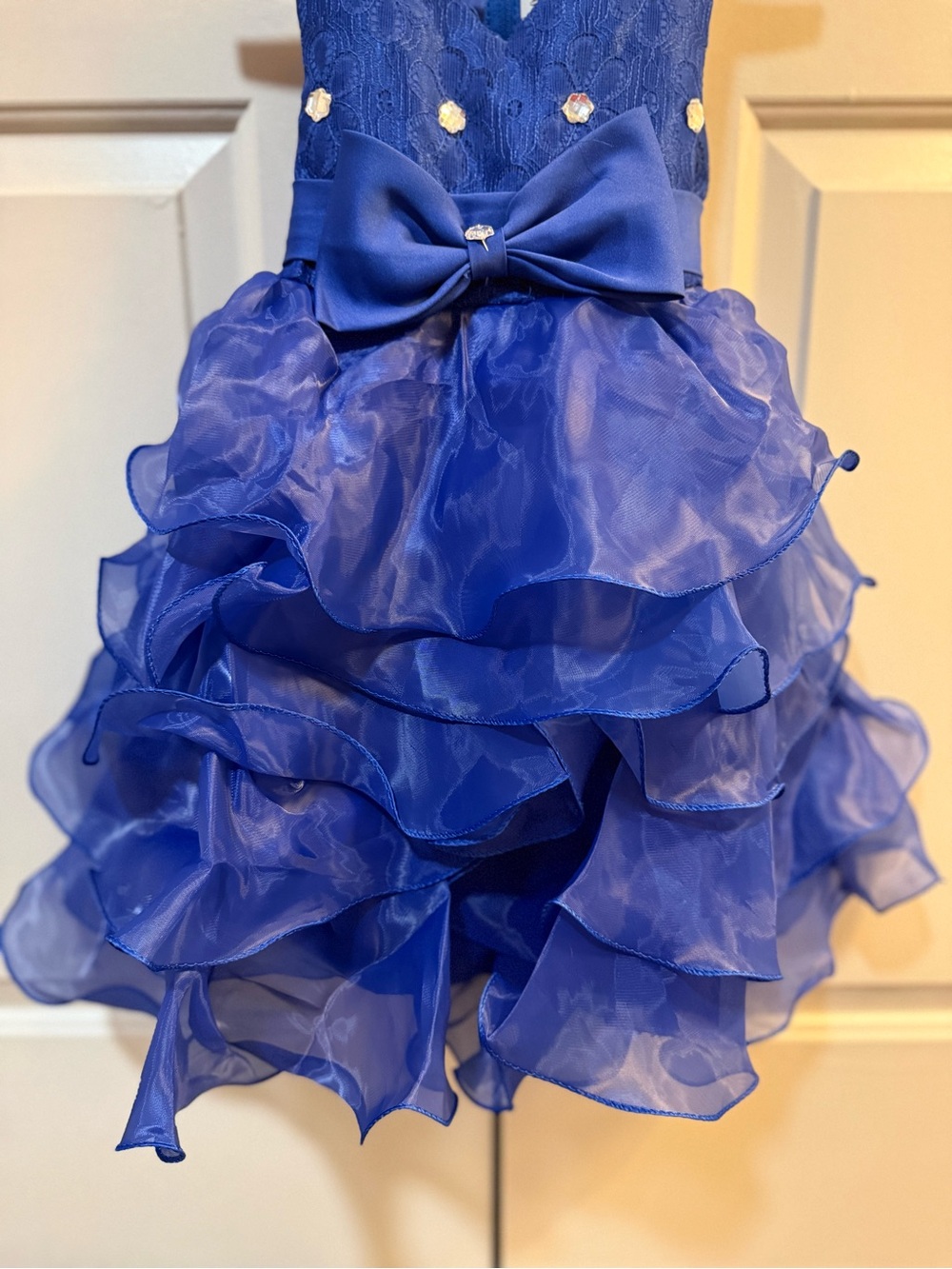 Royal Blue Girl Dress - Picture 3 of 5